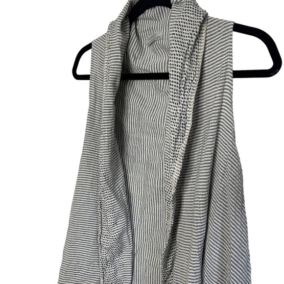 World Market Blue and Cream Fringe Vest Duster OS - Picture 7 of 10